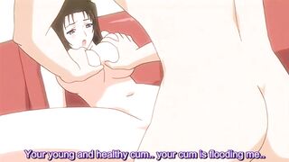 This pretty hentai milf gives fucking lessons