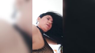 Bride in Fishnet Fucking