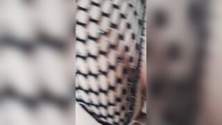 Bride in Fishnet Fucking