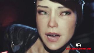 Catwomen getting her pussy fucked - 3D Animation