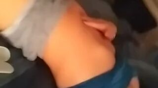 Brunette Teen solo teasing hotel