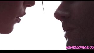 Fucking with a hot brunette girl with natural tits - Hentai Uncensored