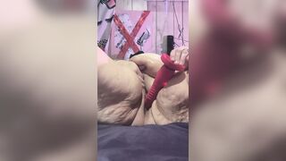 Way Big Nipple Clamps 44ddds Squeezed Cumming Down Her Fat Knees