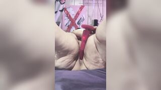 Way Big Nipple Clamps 44ddds Squeezed Cumming Down Her Fat Knees