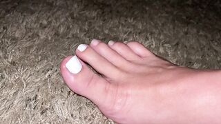 Painting My Long Toes White