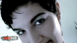 Sabrina: Spanish Babe with Big Natural Tits Sabrina Fiddles on the Couch