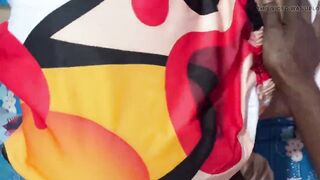 POV Indian Desi Bengali Housewife Getting Fucked by Friend on Both Holes and Took Creampie