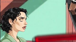 American MILF 2: Married Housewife and Two Big Black Cocks. Cartoon. Comic