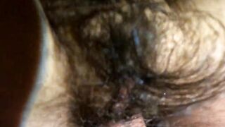 Tight hairy pussy fucked CLOSE UP