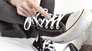 Vacuum Dusty Sneakers and Then Cum on Them! POV, JOI, Lady Victoria Valente