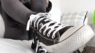 Vacuum Dusty Sneakers and Then Cum on Them! POV, JOI, Lady Victoria Valente