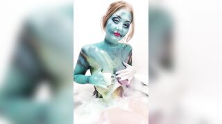 Cosplay Sally Body Paint Bath Tit Play