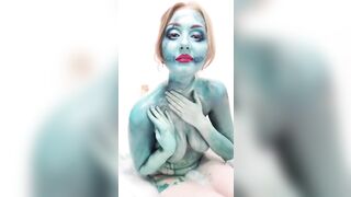 Cosplay Sally Body Paint Bath Tit Play