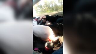 Playing with Pussy in Traffic