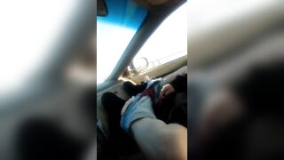 Playing with Pussy in Traffic