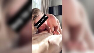 Crazy Orgasm From Lazy Home Sex and Huge Cumshot in My Mouth (boobs_world with Face) Teaser