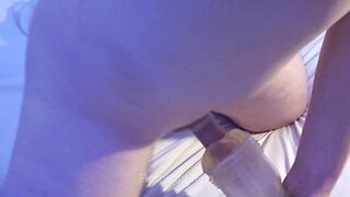 fucking my fleshlight with very tight condom