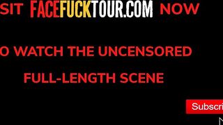 Big Lips Latina Slut Face Fucked Hard Against The Wall Gets Facial Cumshot!