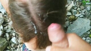 Horny student gives an ORAL and rides a professor's dick IN PUBLIC! TOO RISKY!