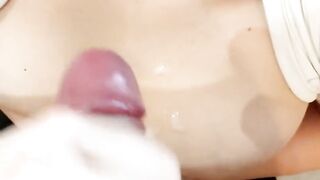 Can I came on your tits please? Why not! POV