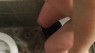 My gf get FUCKED and takes CUMSHOT on TITS before she taking bath