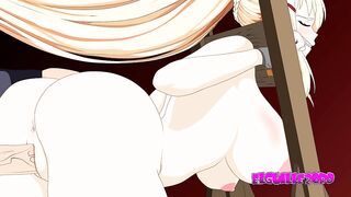 Darkness is kazuma satou's sub and she fucks her really hard. Konosuba (hentai)