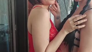 @frambuesamiko and @katss_kawaii playing before filming!