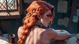 Fucking a hot blonde girl | Cartoon porn [AI generated]