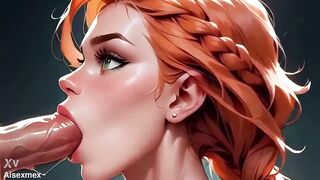 Fucking a hot blonde girl | Cartoon porn [AI generated]