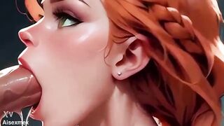 Fucking a hot blonde girl | Cartoon porn [AI generated]