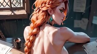 Fucking a hot blonde girl | Cartoon porn [AI generated]