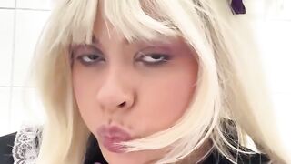 Public Toilet Farts at Cosplay Con - Gassy BBW in Cosplay