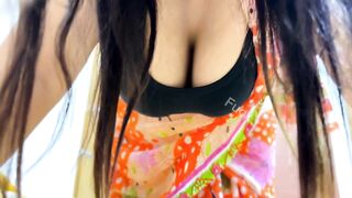 Arabian BBC Hot Naked Mom Wearing Asian Bra Panty & Saree To Seduce Stranger Guy For Fucking